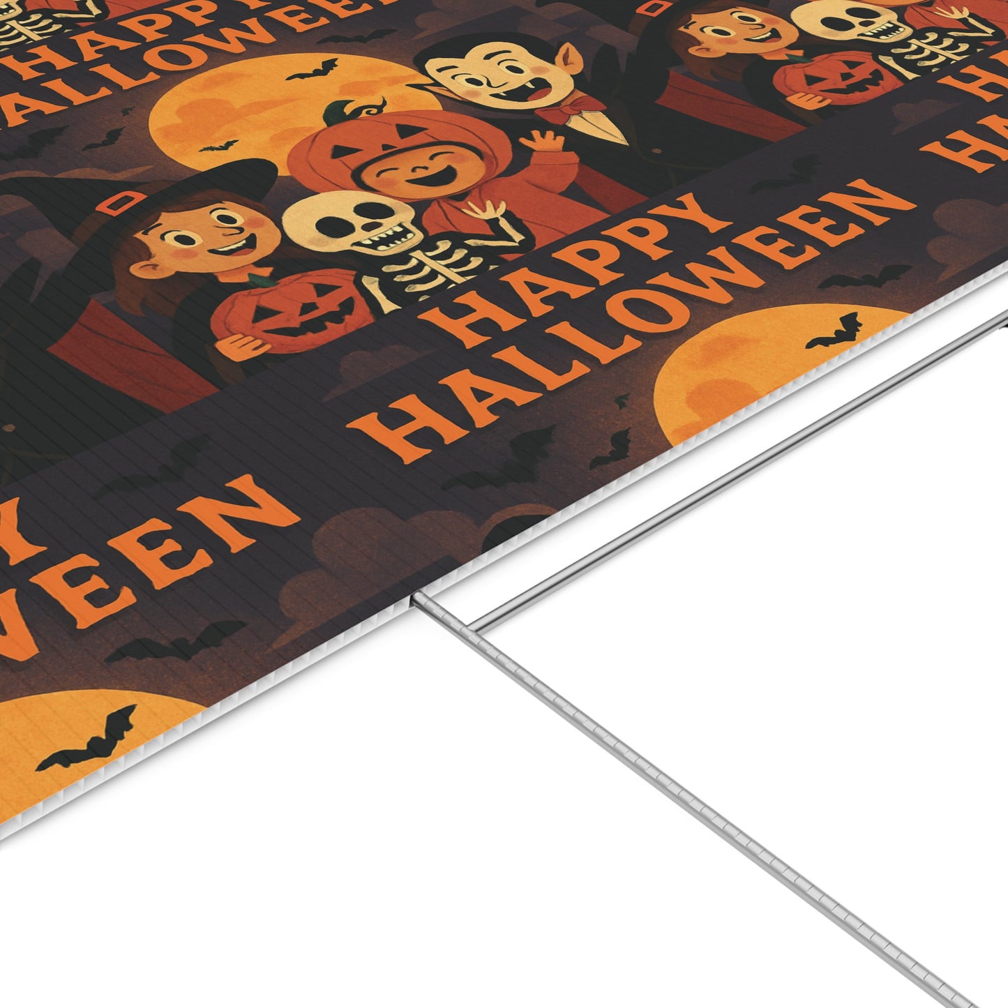 Large Happy Halloween Lawn Banner