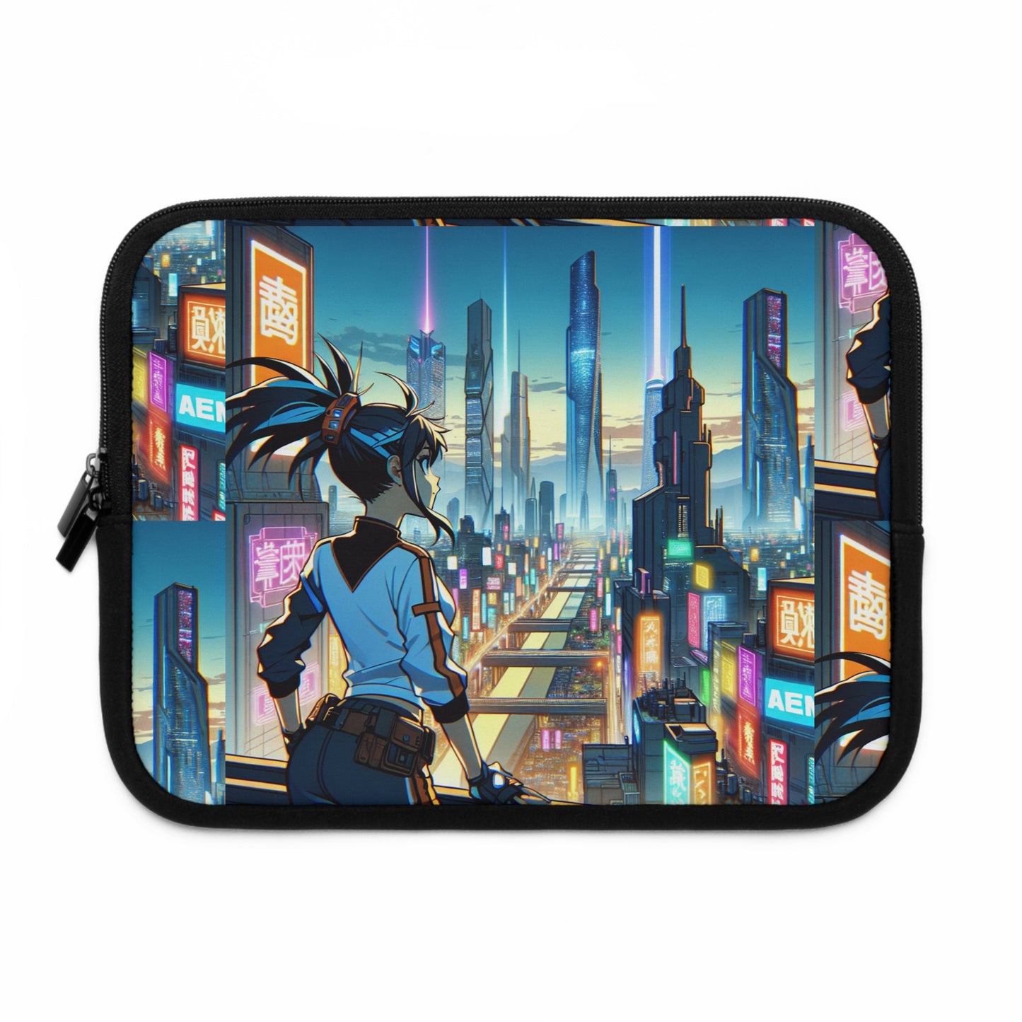 Futuristic Anime Laptop Sleeve