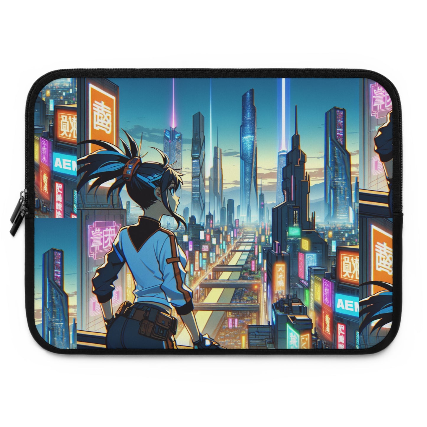 Futuristic Anime Laptop Sleeve