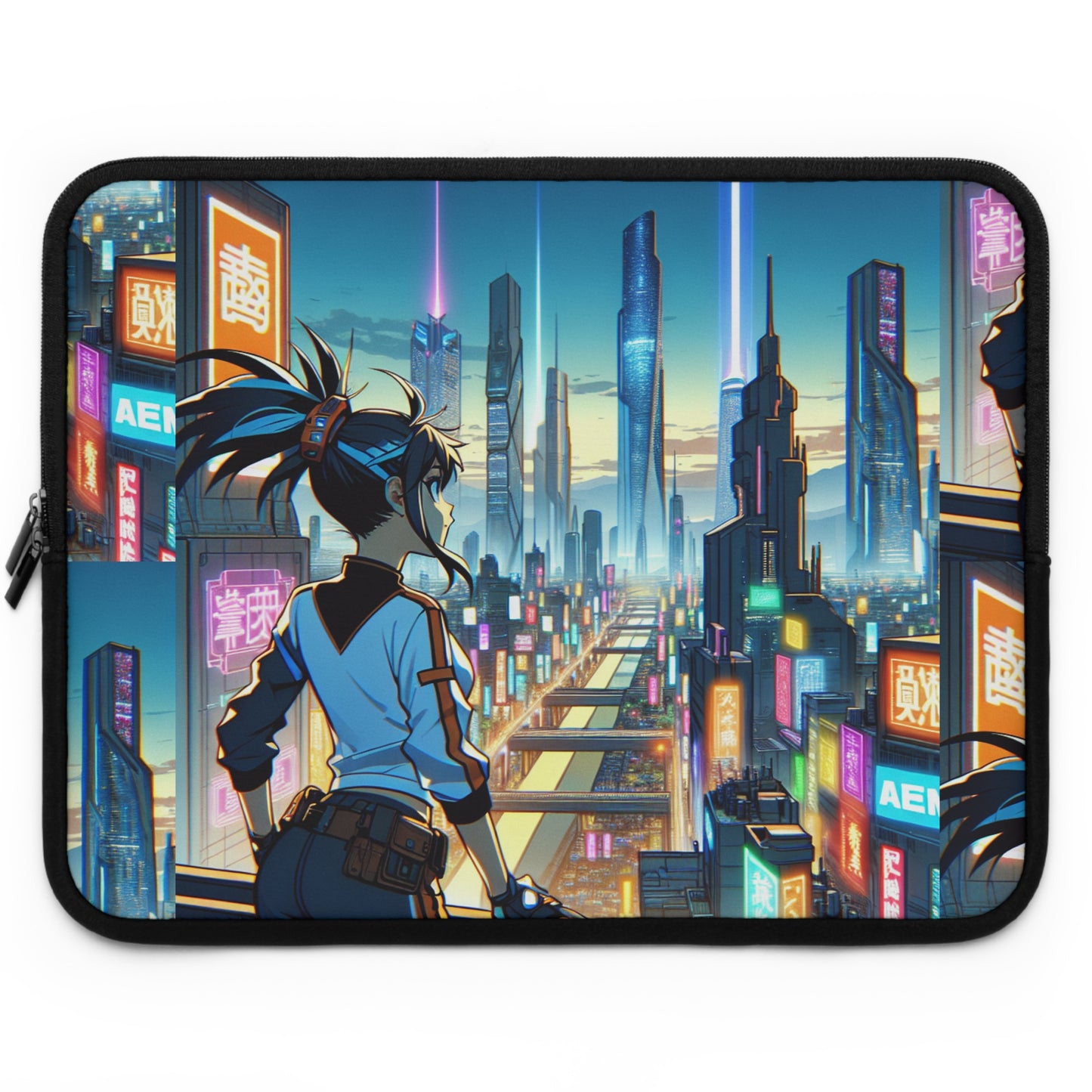 Futuristic Anime Laptop Sleeve