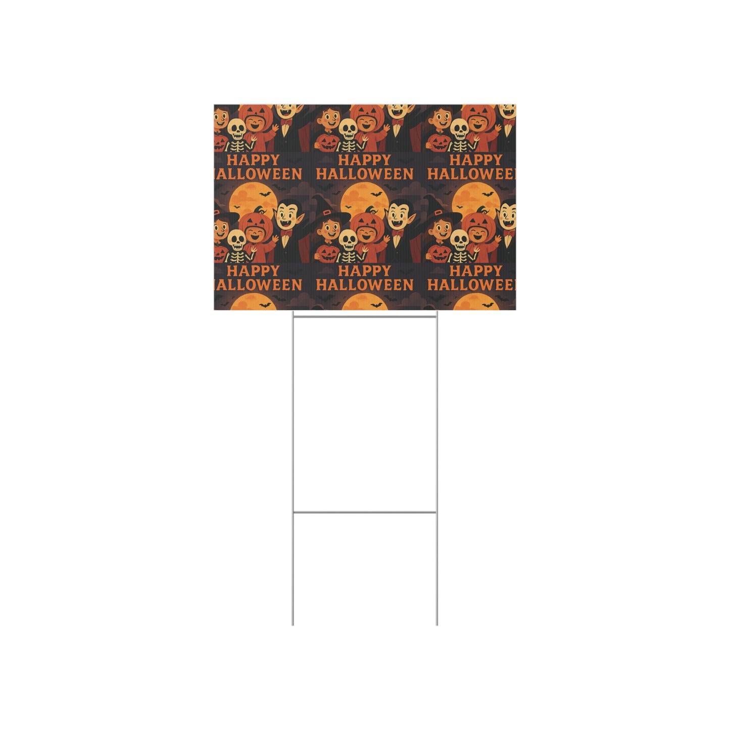 Large Happy Halloween Lawn Banner