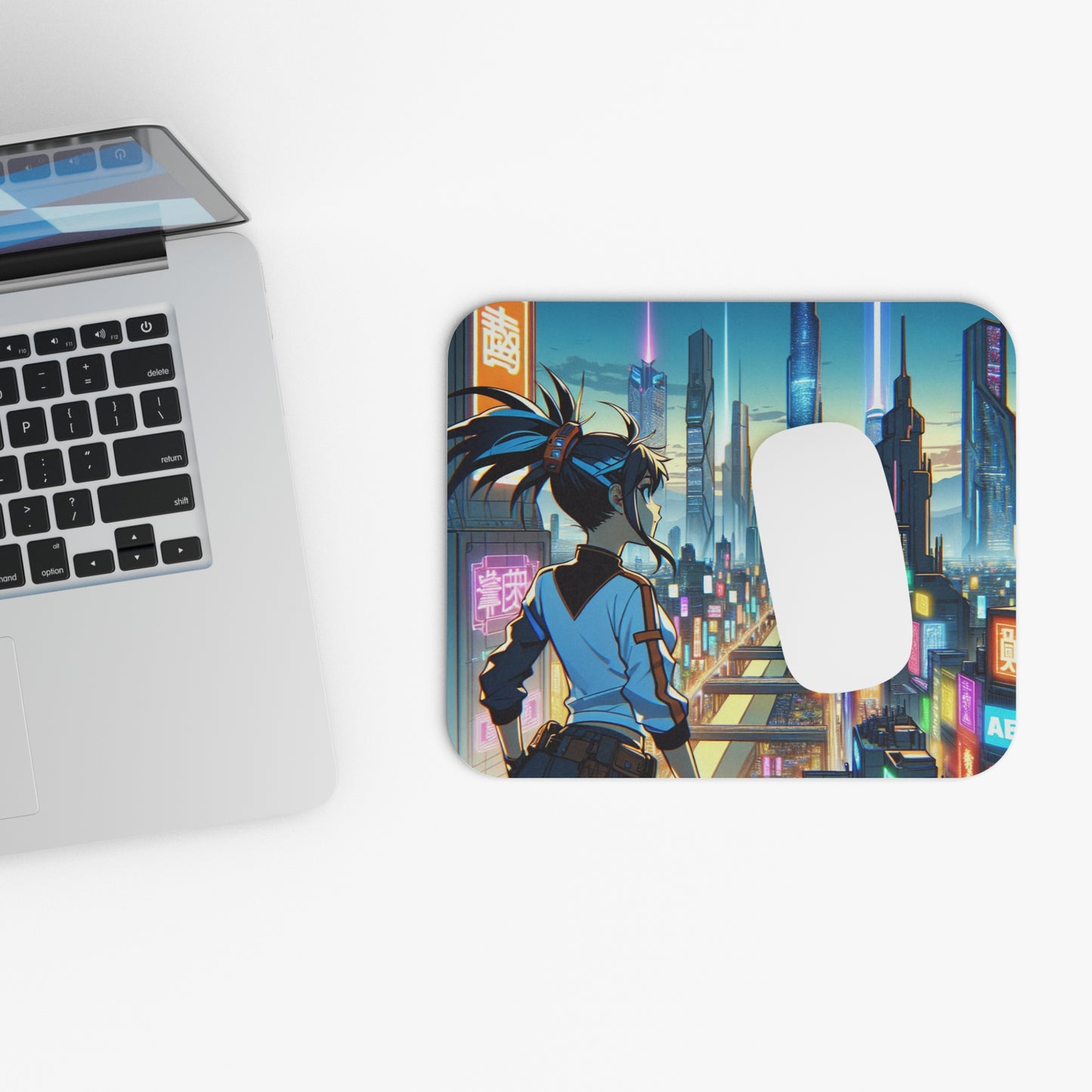 Futuristic Anime Mouse Pad