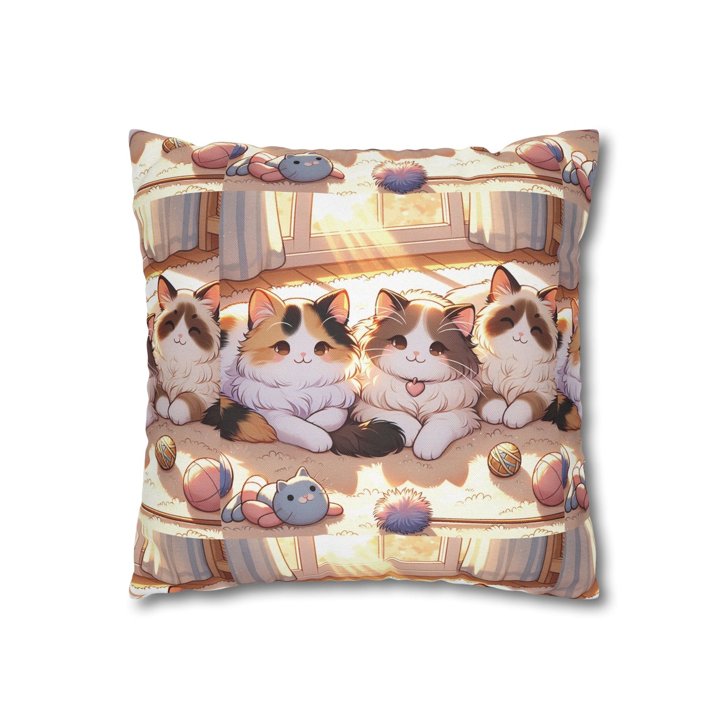 Cat Patterned Pillowcase