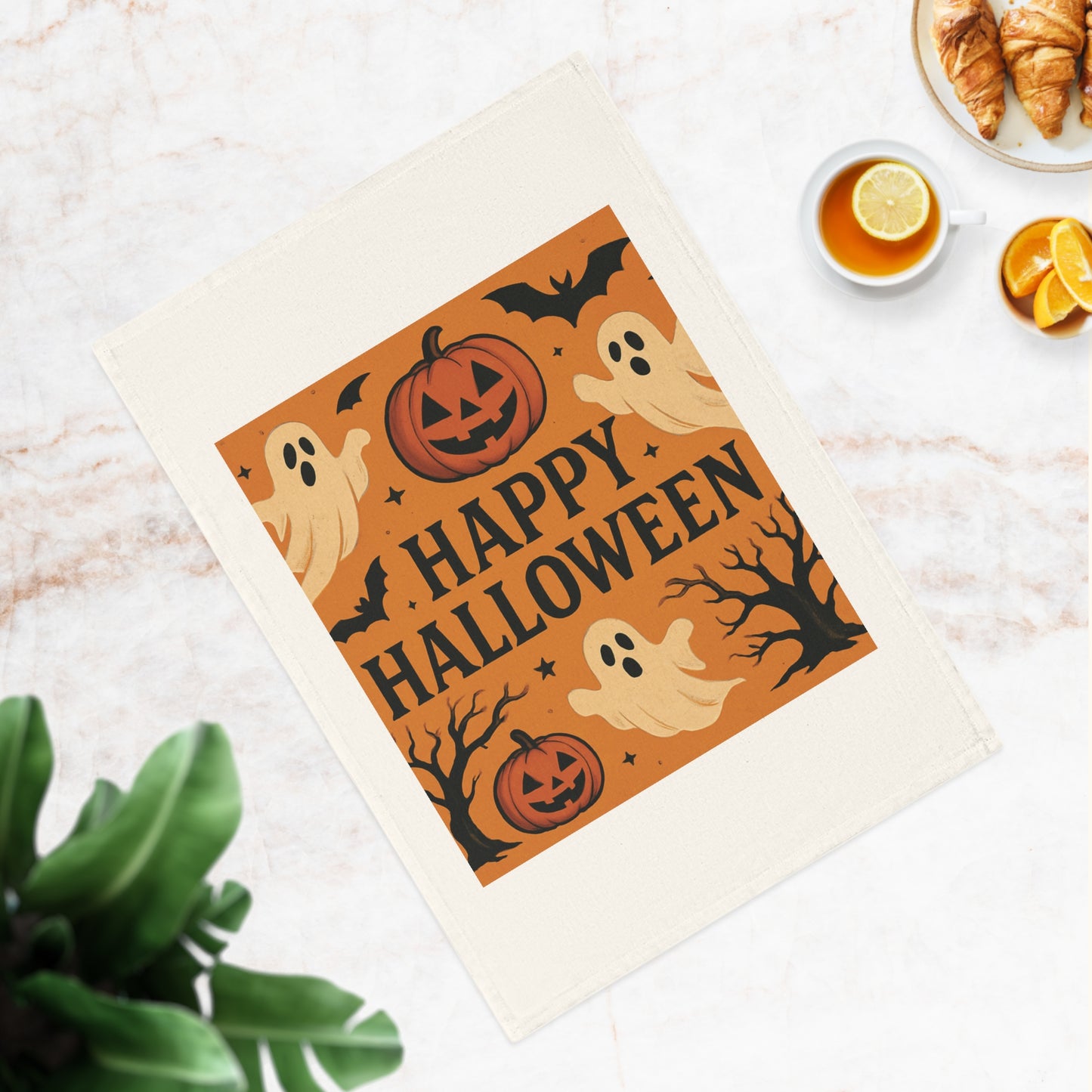 Happy Halloween Cotton Tea Towel