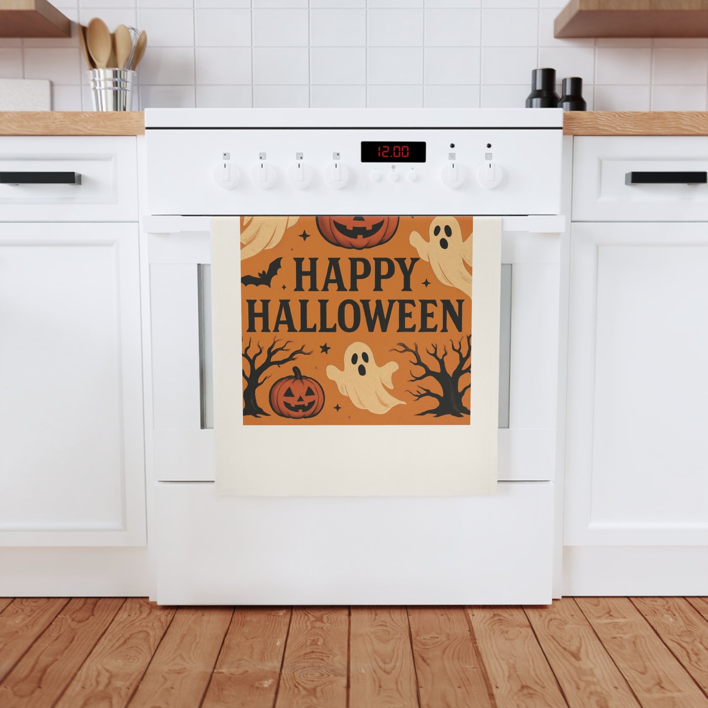Happy Halloween Cotton Tea Towel