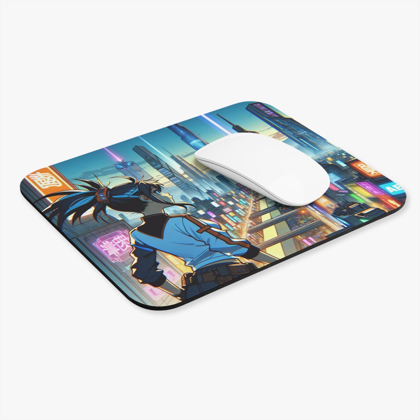 Futuristic Anime Mouse Pad