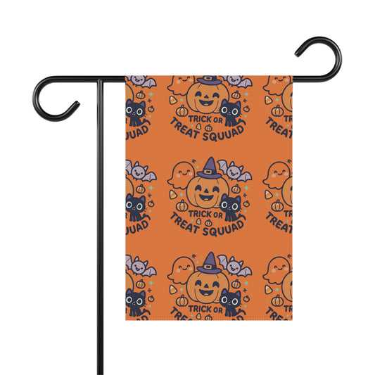 Cute Trick or Treat Squad Garden Banner