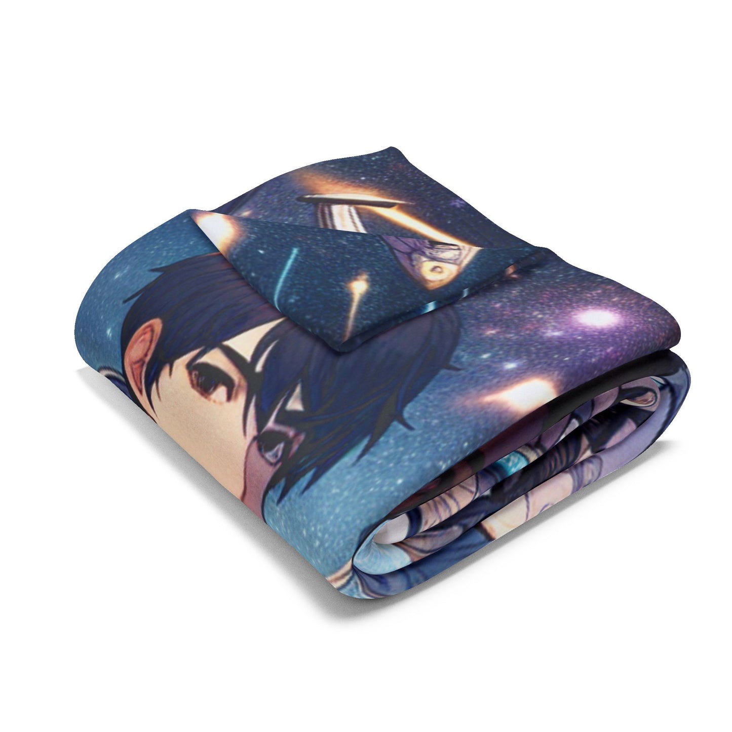 Anime Astronaut Themed Fleece Blanket