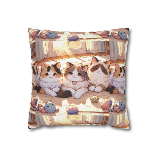 Cat Patterned Pillowcase