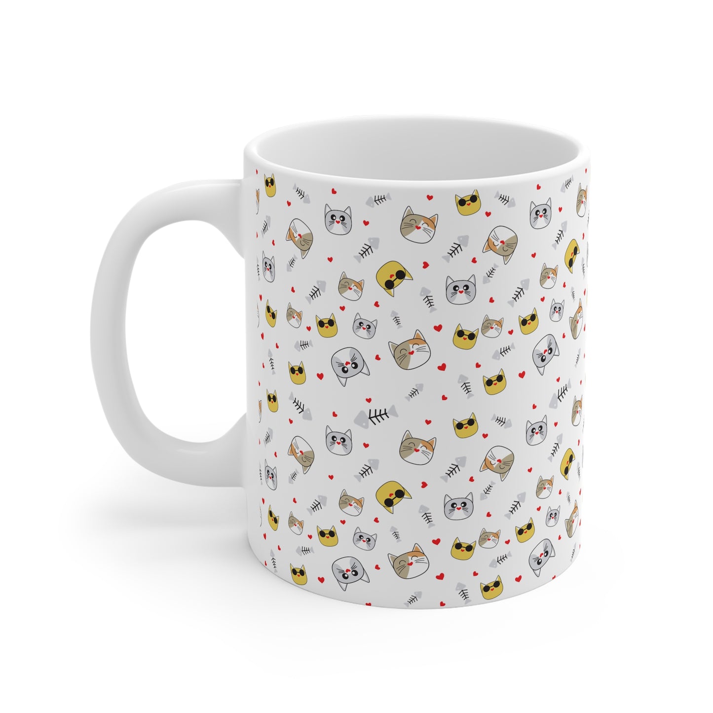 Cute Cat Patterned Mug