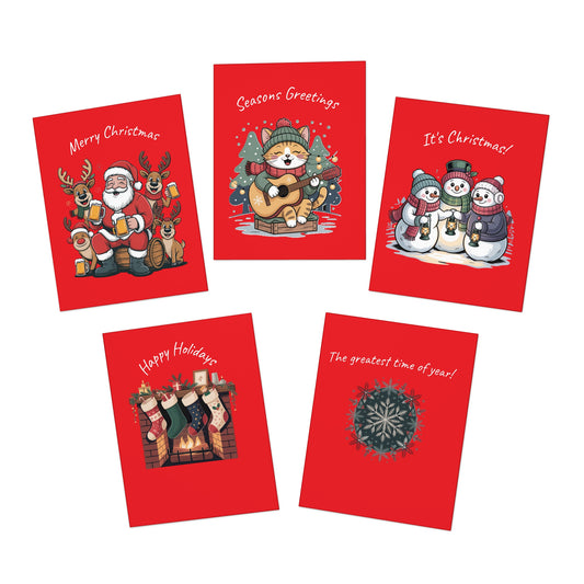 5 Pack Variety Christmas Cards