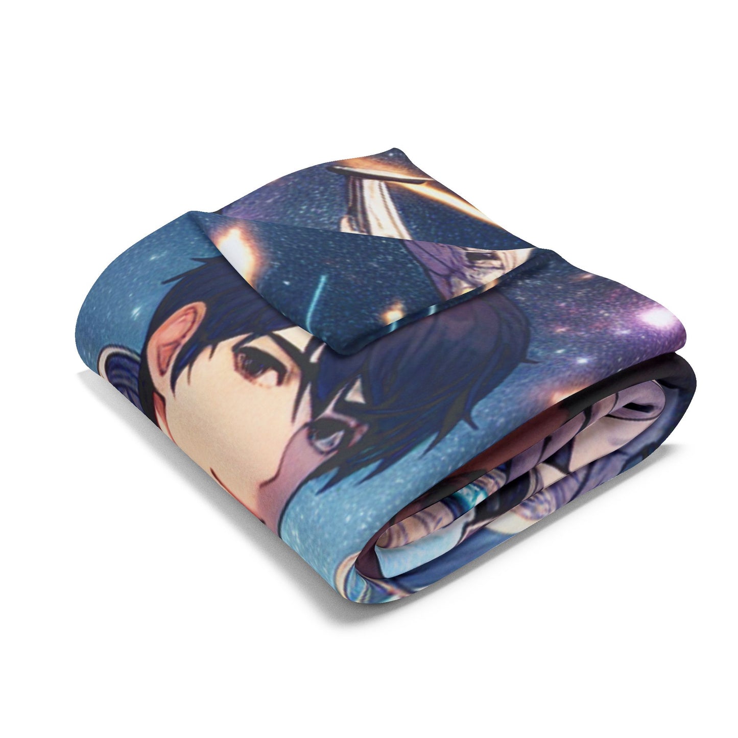 Anime Astronaut Themed Fleece Blanket