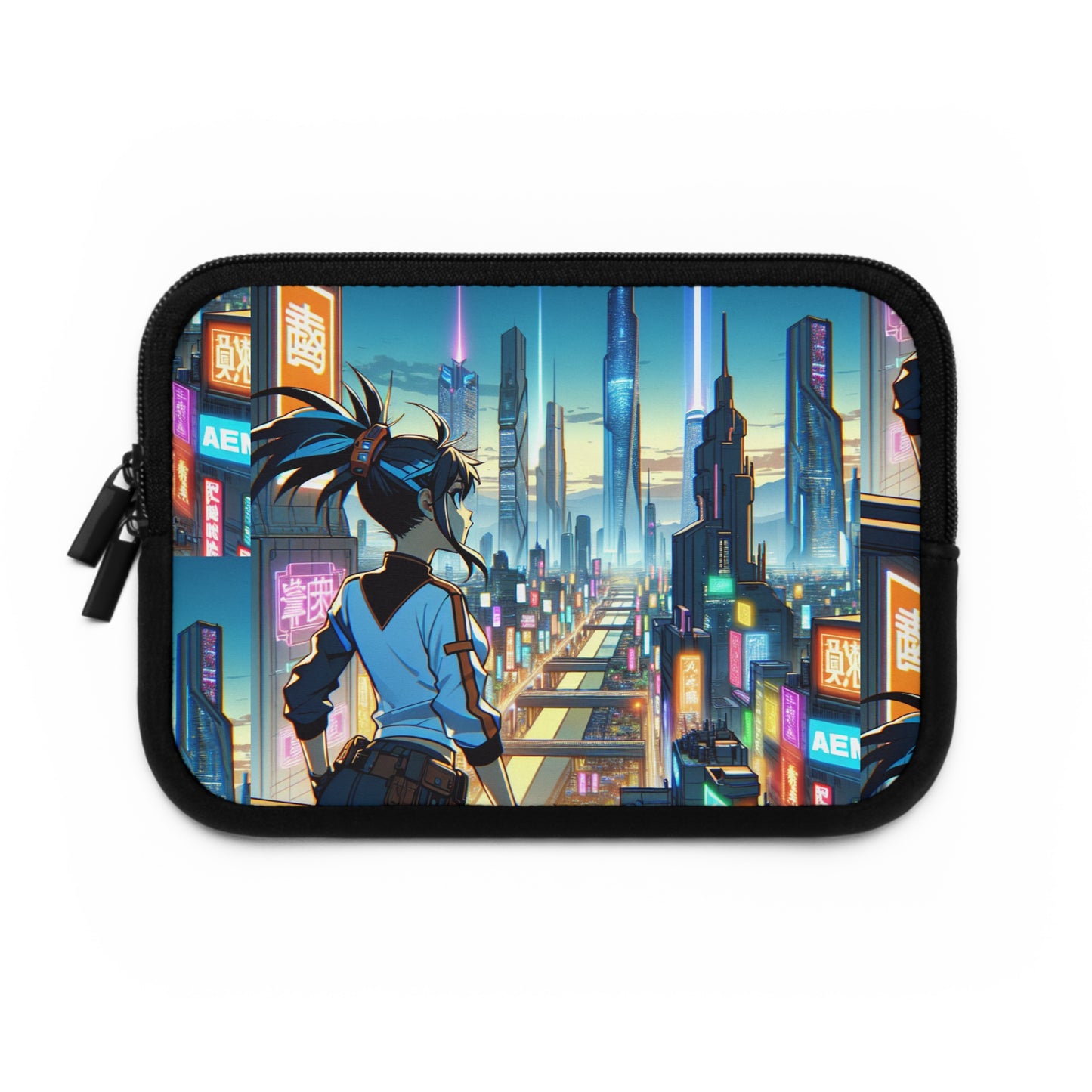 Futuristic Anime Laptop Sleeve