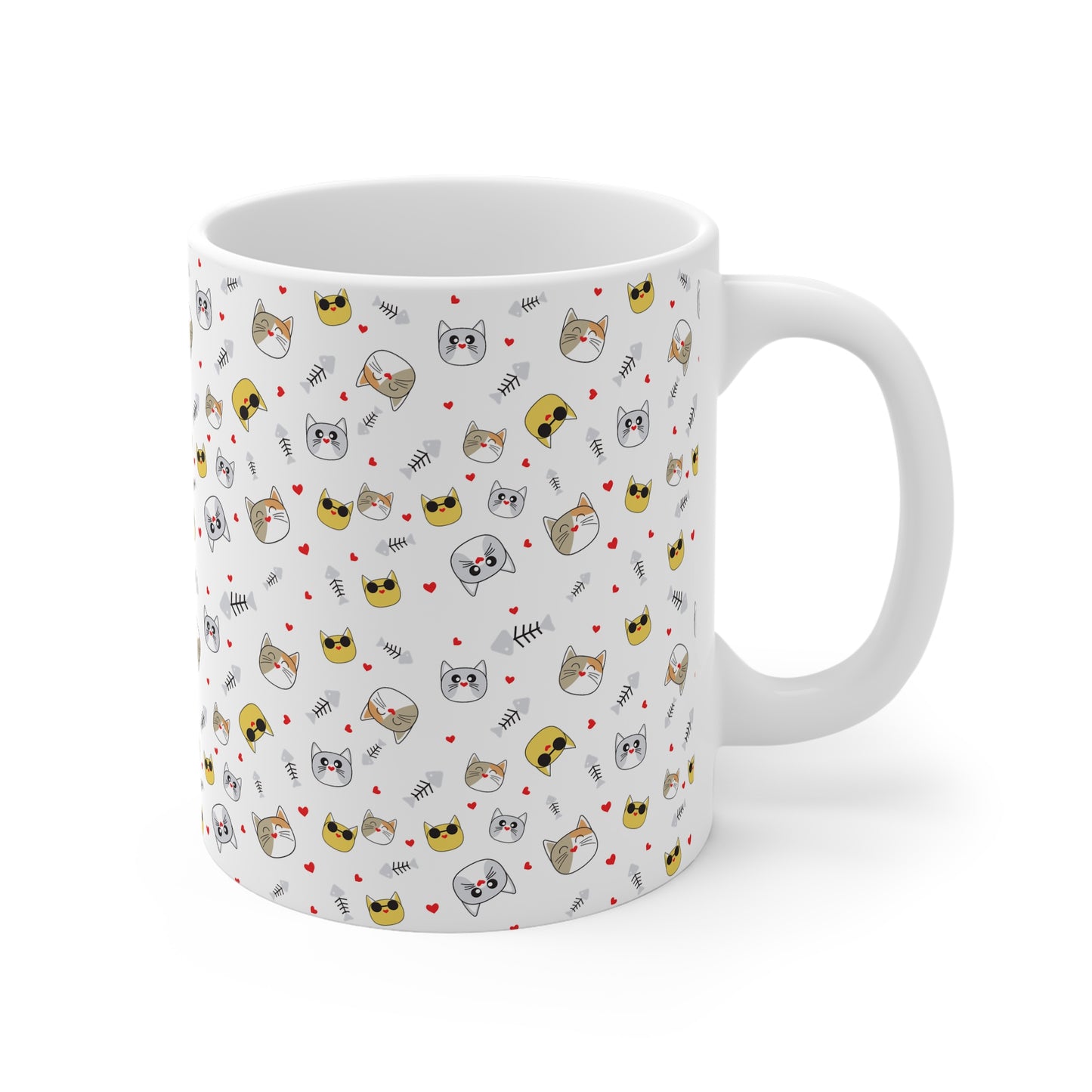 Cute Cat Patterned Mug