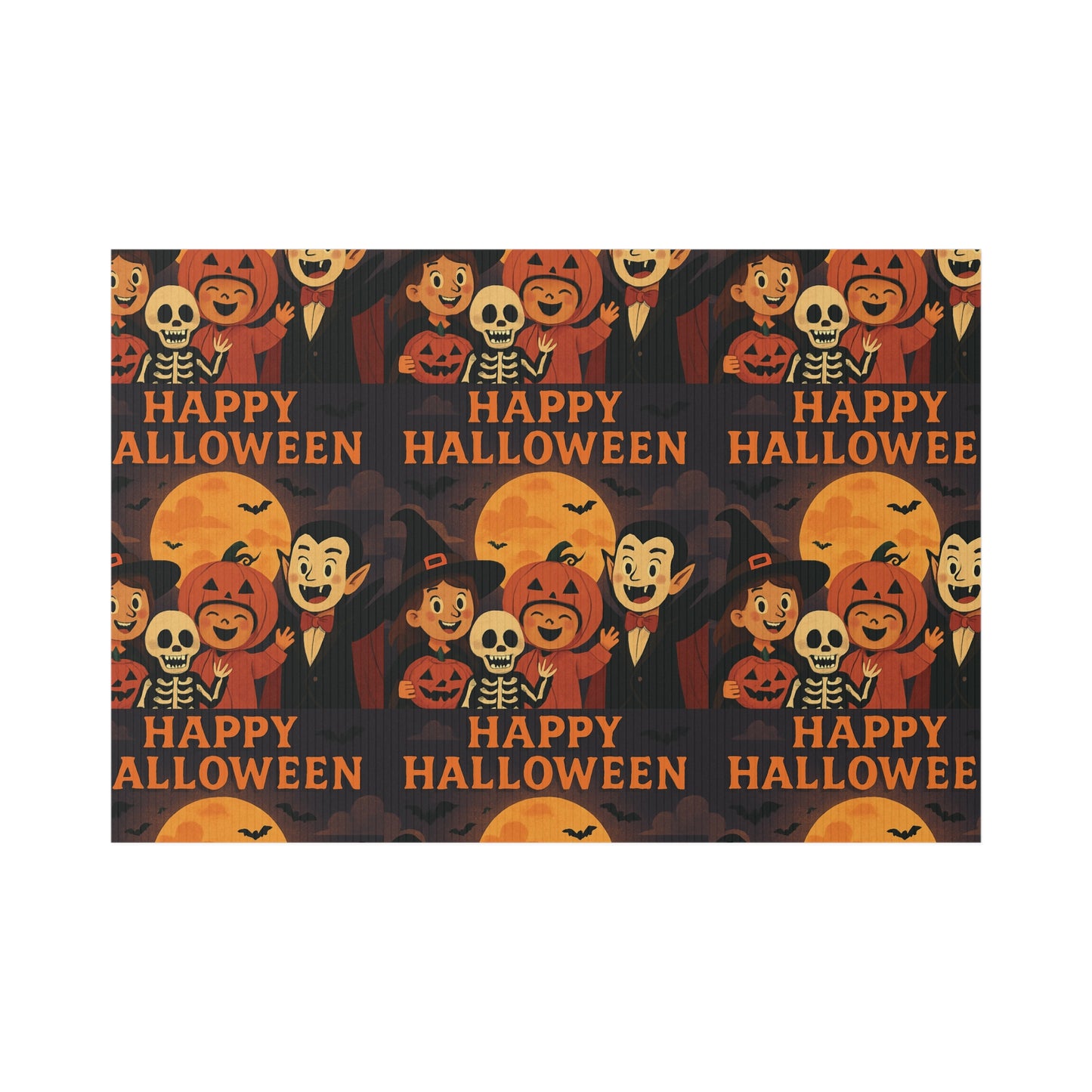 Large Happy Halloween Lawn Banner