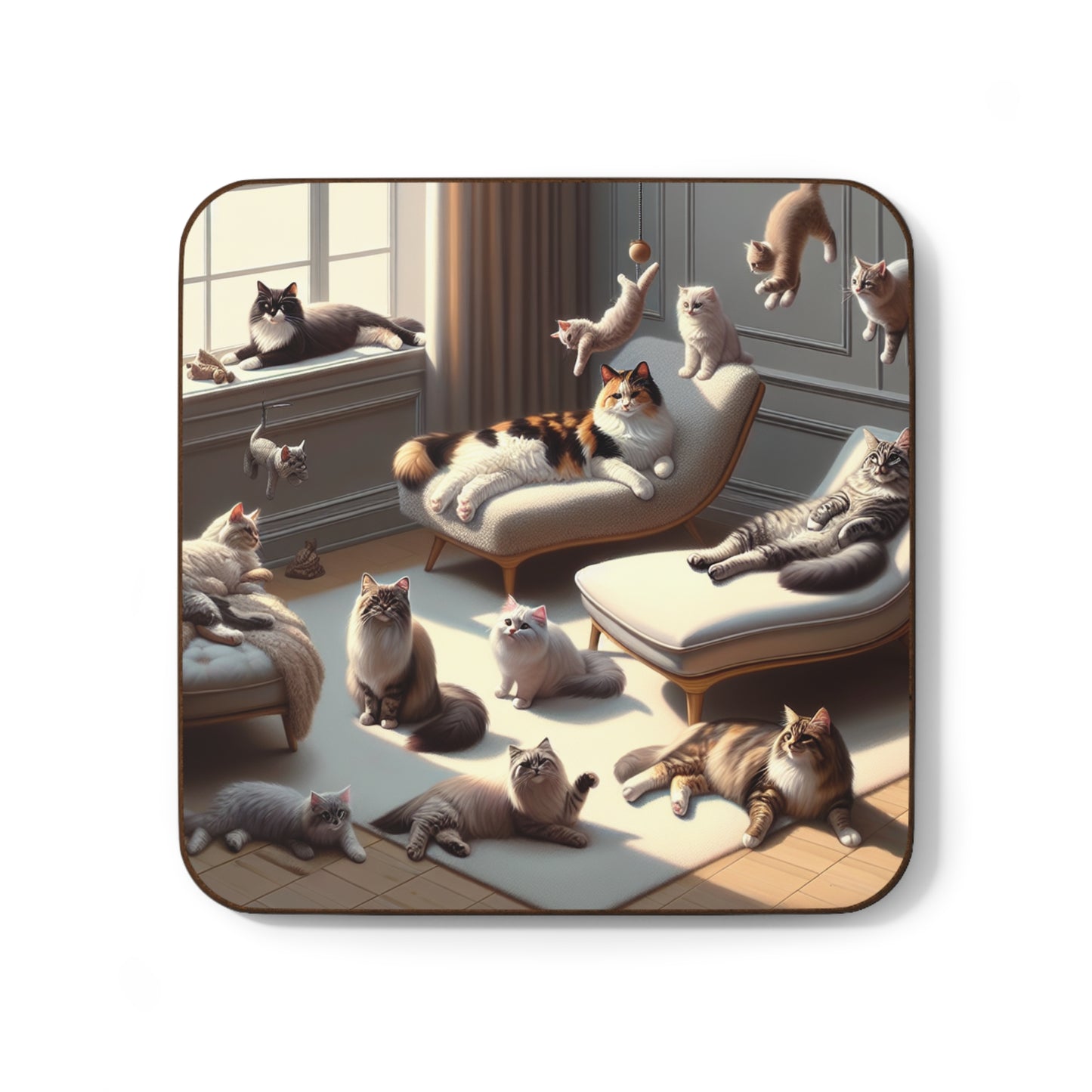 Playful Cat Coasters